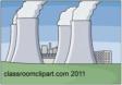 nuclear power stacks -clipart