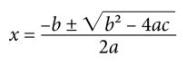 Quadradic Equation -clipart
