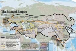 Mongol Empire (notice the Ilkhanate in the Middle East)